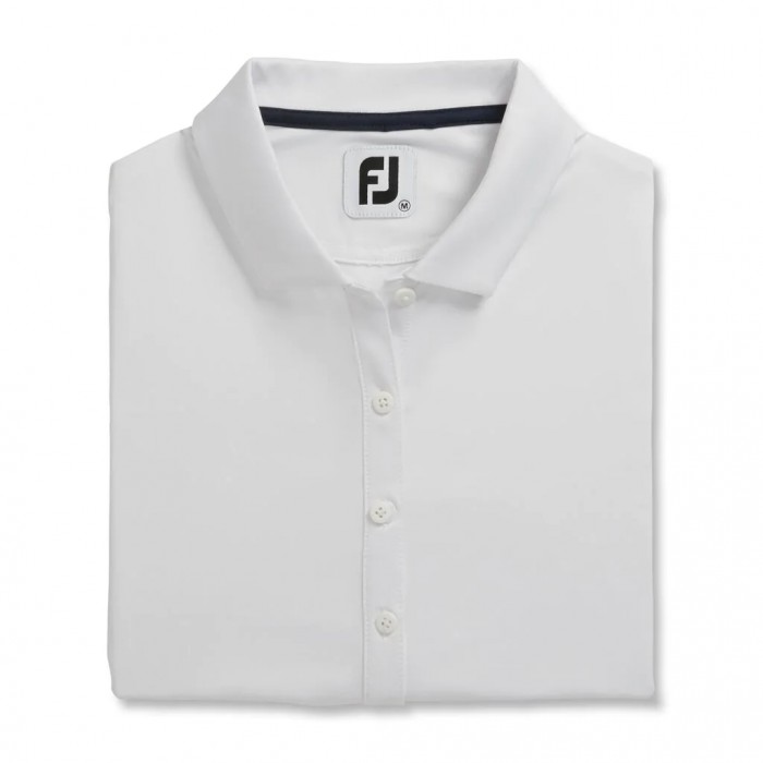 Camisas Footjoy Solid Lisle Self Collar Mujer Blancas | ES1854073