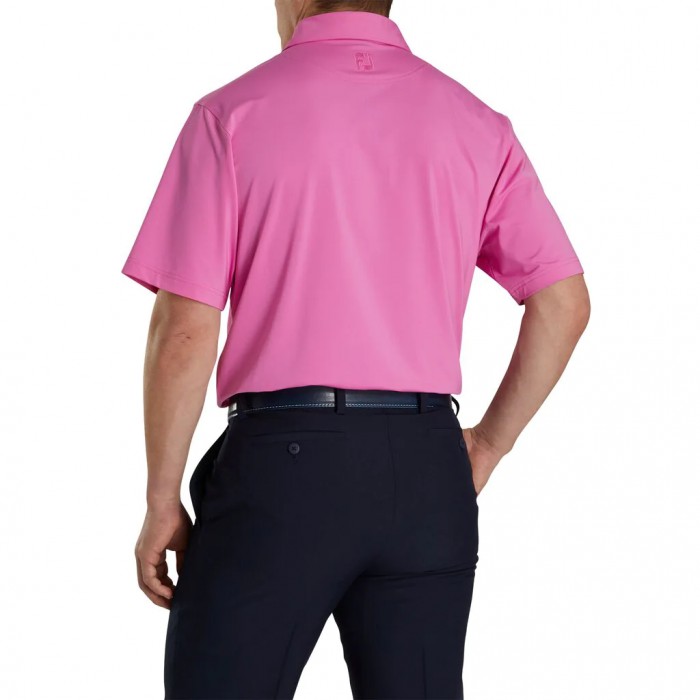 Camisas Footjoy Solid Lisle Self Collar Hombre Iced Berry | ES4832571