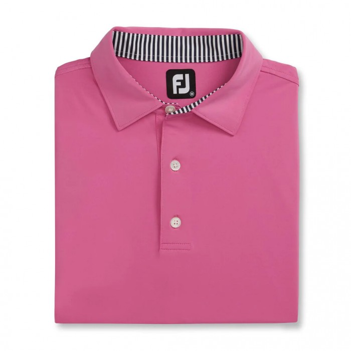 Camisas Footjoy Solid Lisle Self Collar Hombre Iced Berry | ES4832571