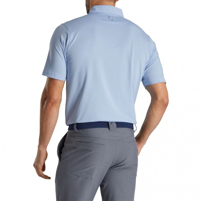 Camisas Footjoy Solid Lisle Self Collar Hombre Sky | ES7308124