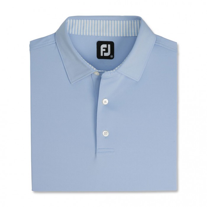 Camisas Footjoy Solid Lisle Self Collar Hombre Sky | ES7308124