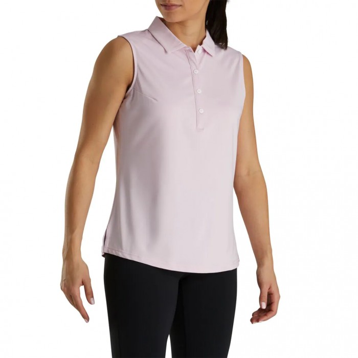 Camisas Footjoy Solid Lisle Sin Manga Mujer Rosas Claro | ES1679048