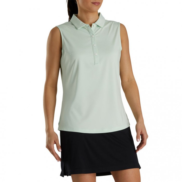 Camisas Footjoy Solid Lisle Sin Manga Mujer Verde Menta | ES5164830