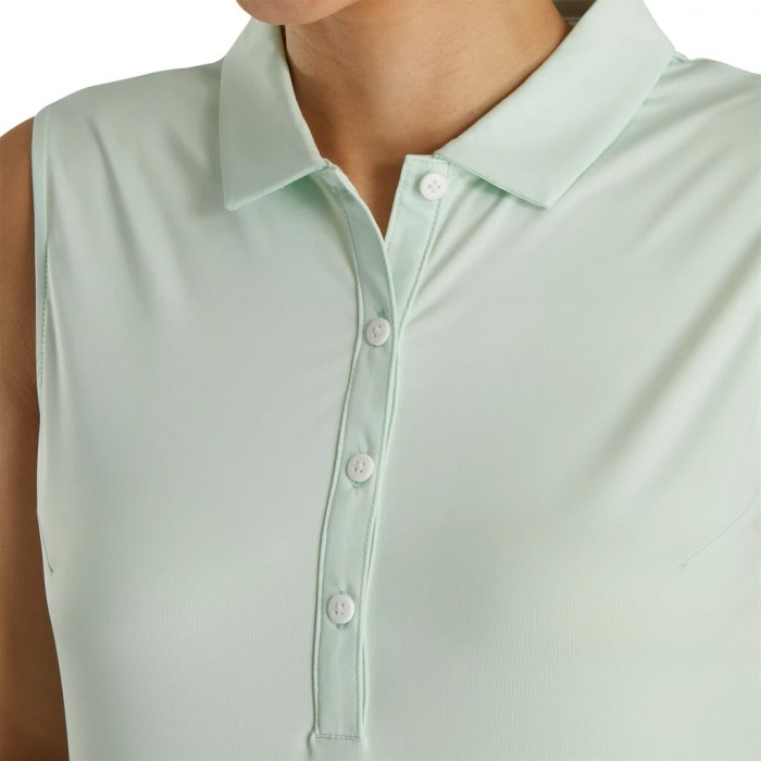 Camisas Footjoy Solid Lisle Sin Manga Mujer Verde Menta | ES5164830