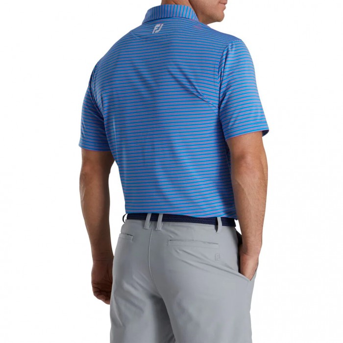 Camisas Footjoy Stretch Lisle Pinstripe Hombre Azules Rosas Blancas | ES5813749