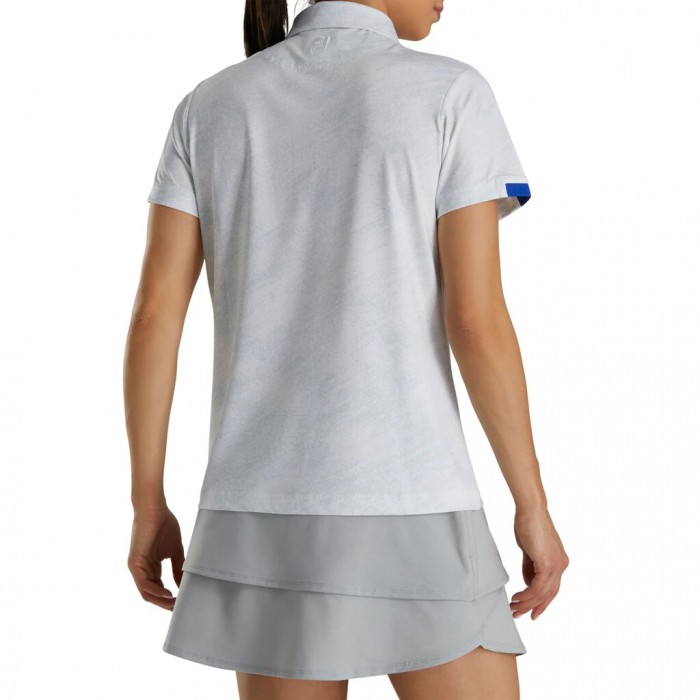 Camisas Footjoy Tonal Print Mujer Blancas | ES5098271