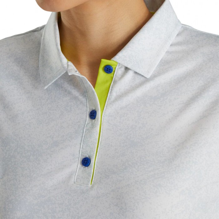 Camisas Footjoy Tonal Print Mujer Blancas | ES5098271