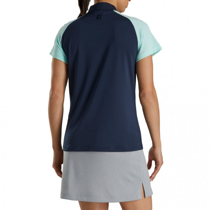 Camisas Footjoy Zip Placket Mujer Azul Marino | ES2513048