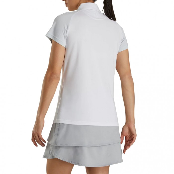 Camisas Footjoy Zip Placket Mujer Blancas | ES7960534