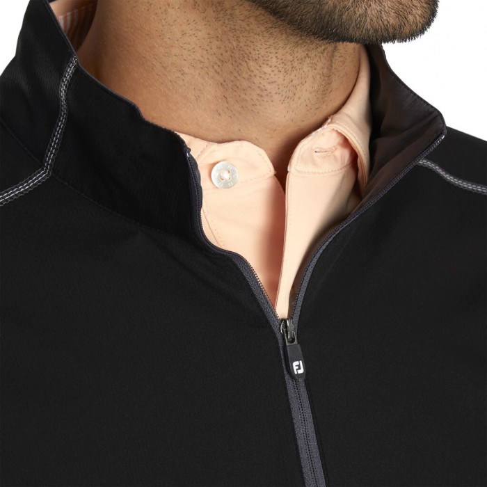 Camiseta Cortavientos Footjoy Deporte Hombre Negras | ES0623451