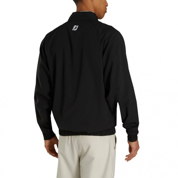 Camiseta Cortavientos Footjoy Half-Zip Hombre Negras | ES2430598