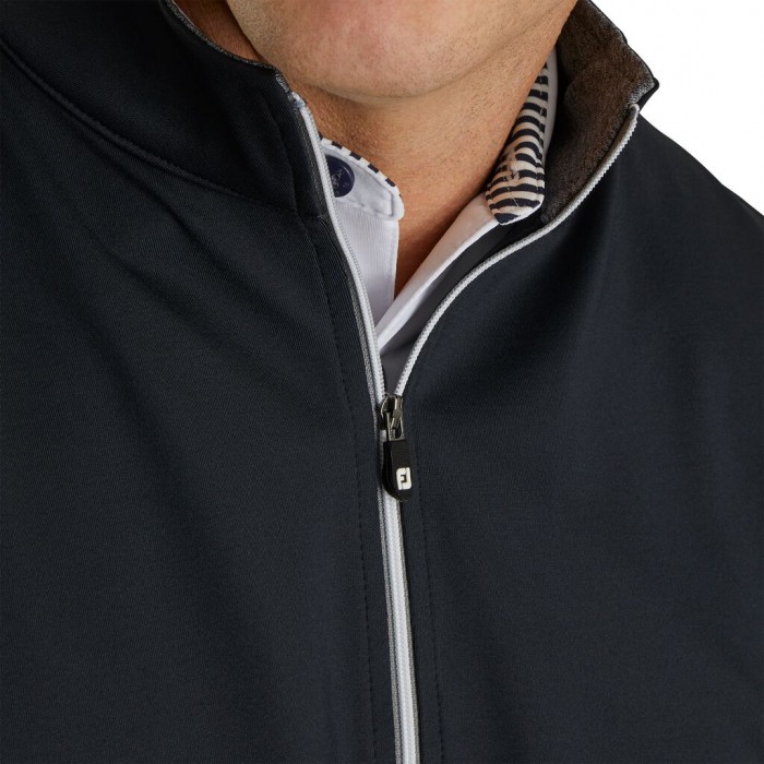 Chalecos Footjoy Half-Zip Hombre Negras | ES2308769