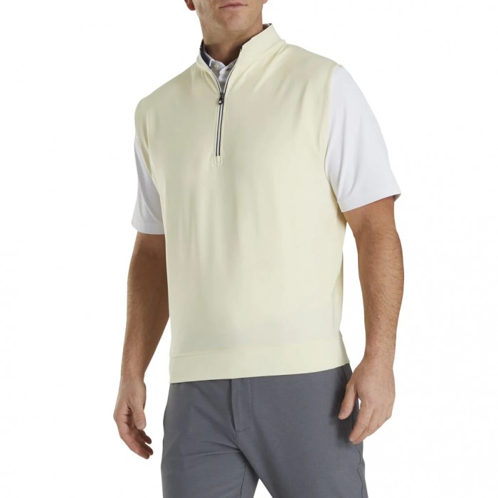 Chalecos Footjoy Half-Zip Hombre Vanilla | ES3418729