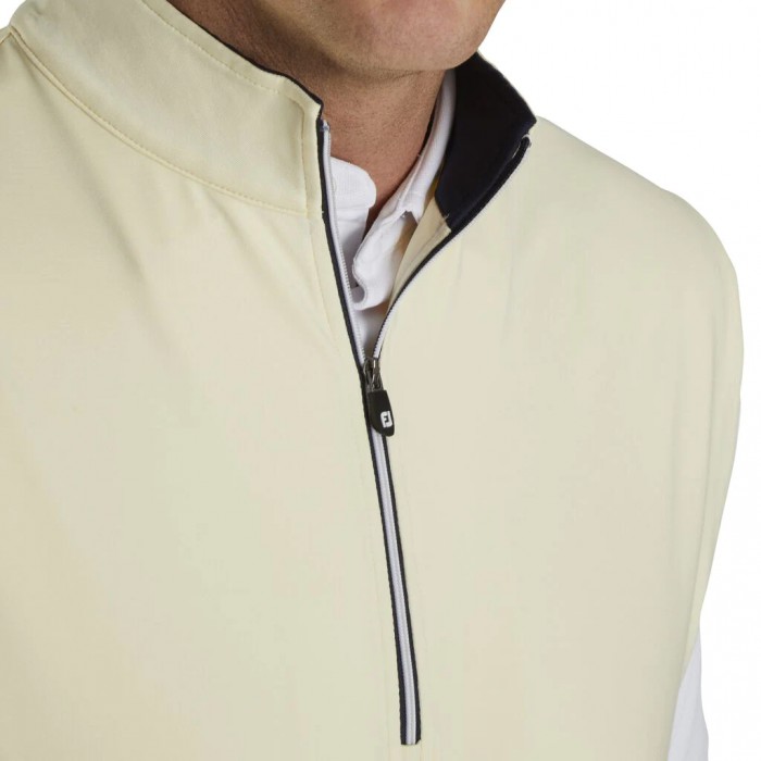 Chalecos Footjoy Half-Zip Hombre Vanilla | ES3418729