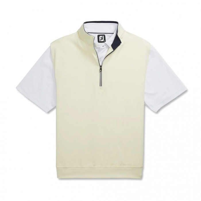 Chalecos Footjoy Half-Zip Hombre Vanilla | ES3418729