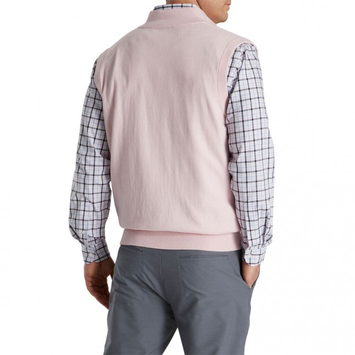 Chalecos Footjoy Quarter-Zip Hombre Rosas Claro | ES7021468