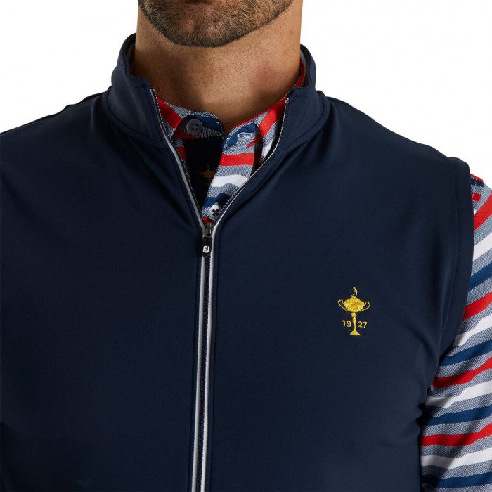 Chalecos Footjoy Ryder Cup Trophy Full-Zip Hombre Azul Marino | ES3102657