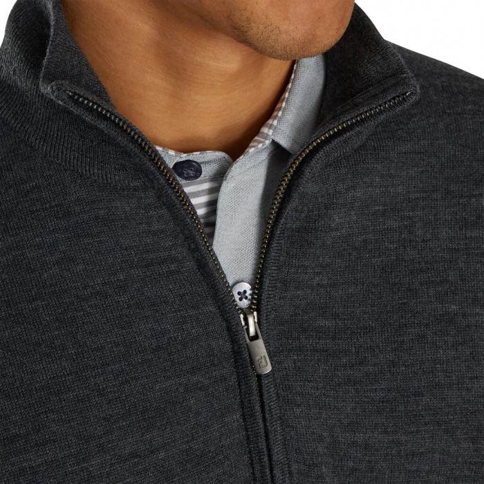 Chaquetas Footjoy Forro Performance Sueter Hombre Charcoal Heather | ES4098612