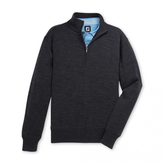 Chaquetas Footjoy Forro Performance Sueter Hombre Charcoal Heather | ES4098612