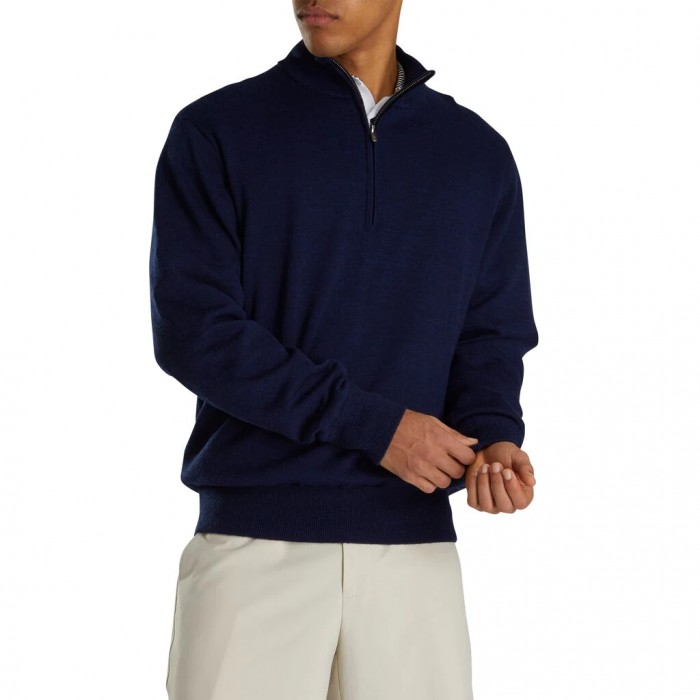 Chaquetas Footjoy Forro Performance Sueter Hombre Azul Marino | ES5792386