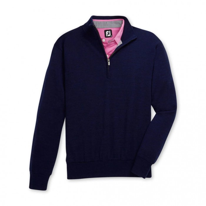 Chaquetas Footjoy Forro Performance Sueter Hombre Azul Marino | ES5792386