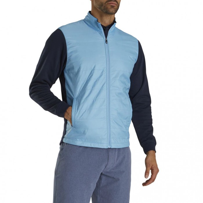 Chaquetas Footjoy Full-Zip Hybrid Hombre Azules Claro Azul Marino | ES0496752