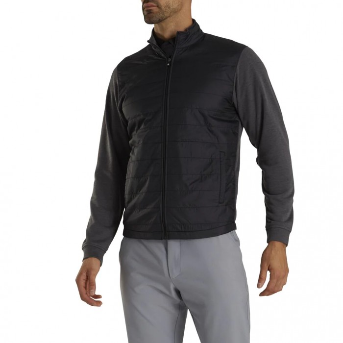 Chaquetas Footjoy Full-Zip Hybrid Hombre Negras | ES4815203