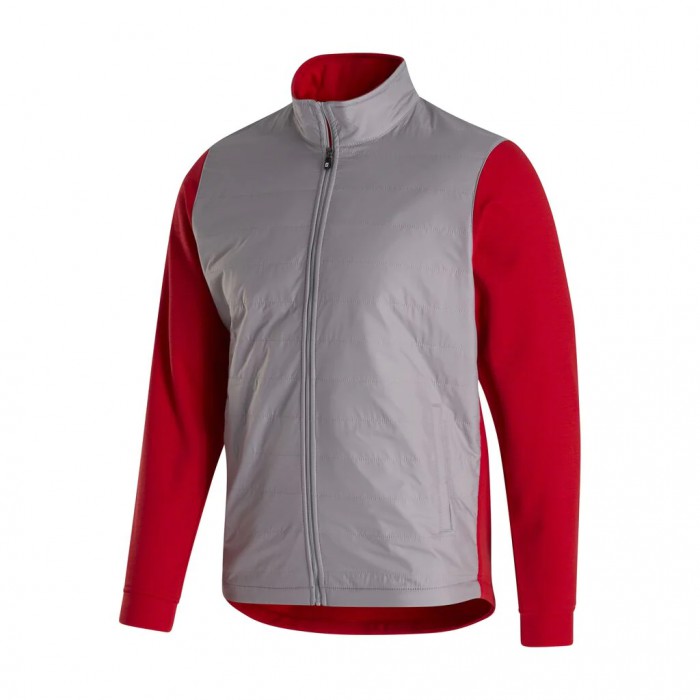 Chaquetas Footjoy Full-Zip Hybrid Hombre Gris Rojas | ES8917352