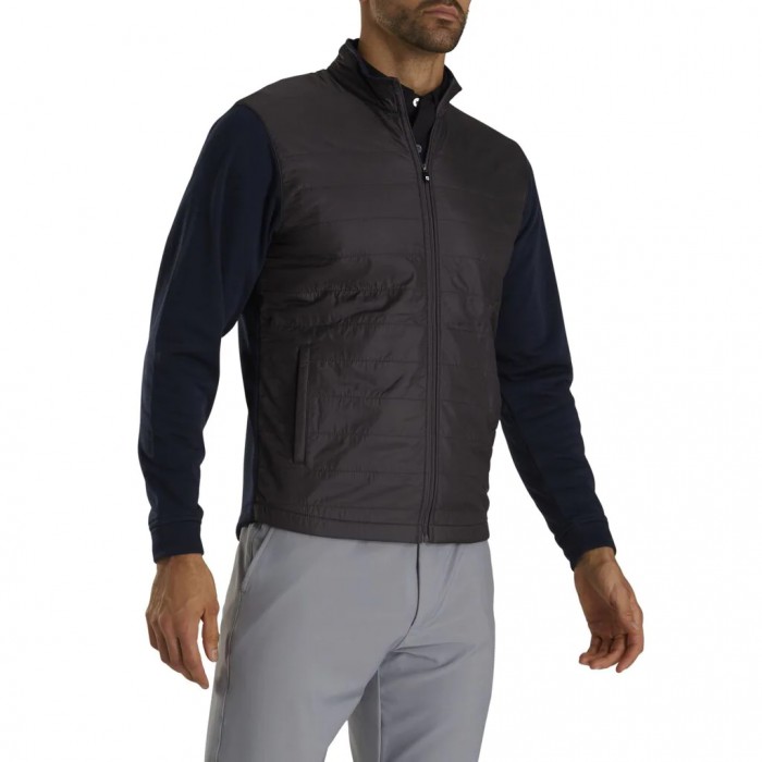 Chaquetas Footjoy Full-Zip Hybrid Jacket Hombre Azul Marino | ES2670945