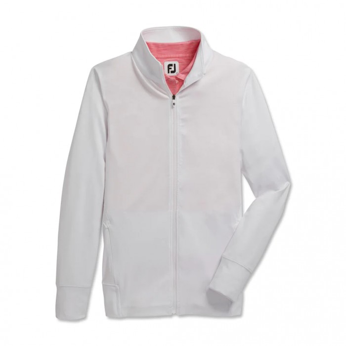 Chaquetas Footjoy Full-Zip Panel Pocket Mid Layer Mujer Blancas | ES3204185