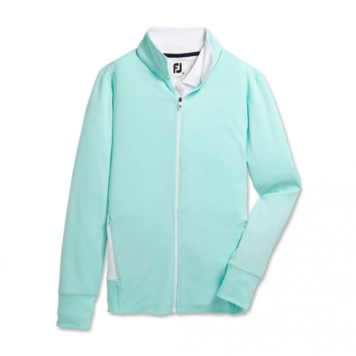 Chaquetas Footjoy Full-Zip Panel Pocket Mid Layer Mujer Blancas | ES5480176