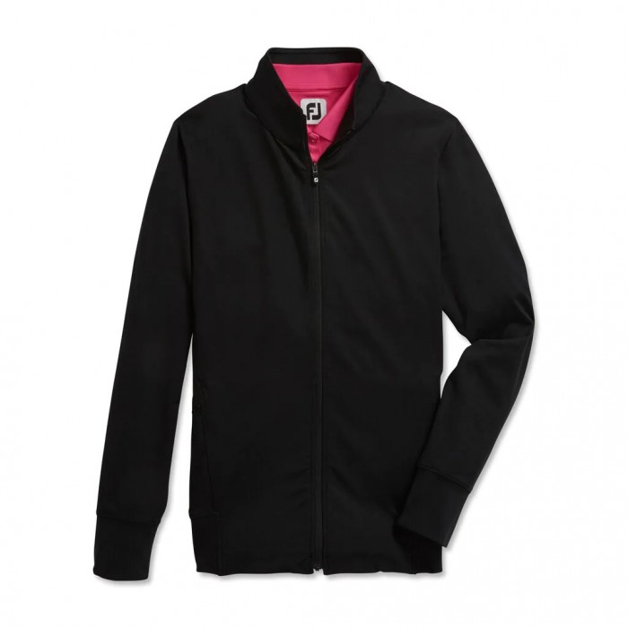 Chaquetas Footjoy Full-Zip Panel Pocket Mid Layer Mujer Negras | ES8906475