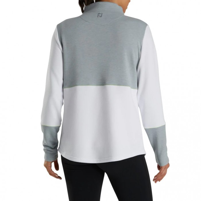 Chaquetas Footjoy Half-Zip Piece Block Mid-Layer Mujer Gris Blancas | ES0952187