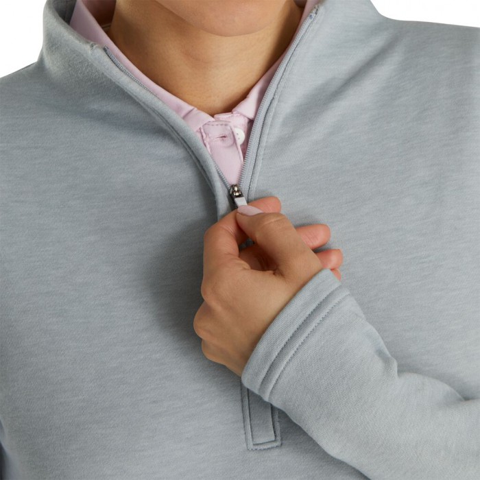 Chaquetas Footjoy Half-Zip Piece Block Mid-Layer Mujer Gris Blancas | ES0952187