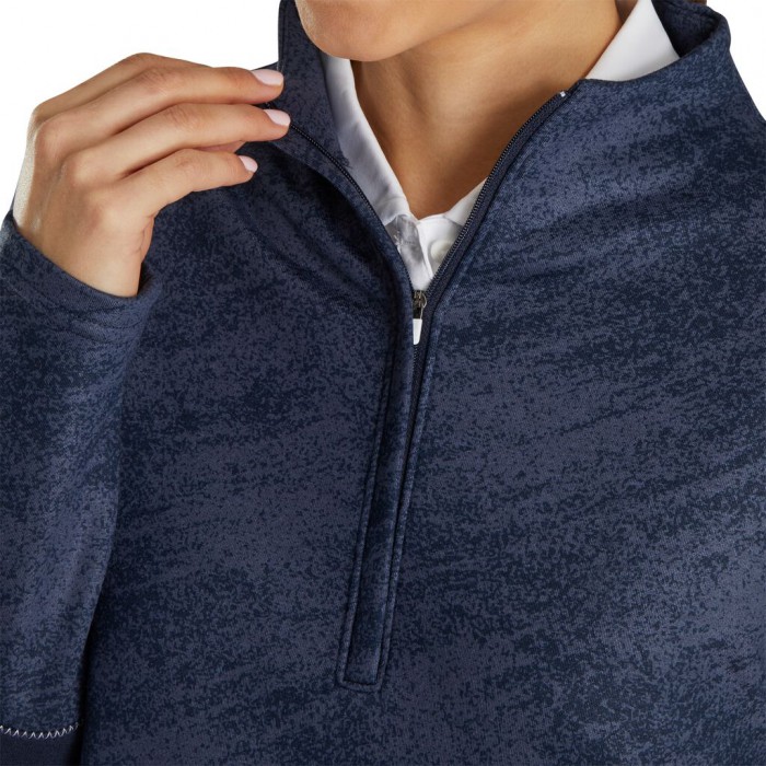 Chaquetas Footjoy Half-Zip Piece Block Mid-Layer Mujer Azul Marino | ES8910637