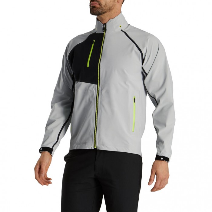 Chaquetas Footjoy HydroTour Rain Hombre Plateadas Negras | ES0835679