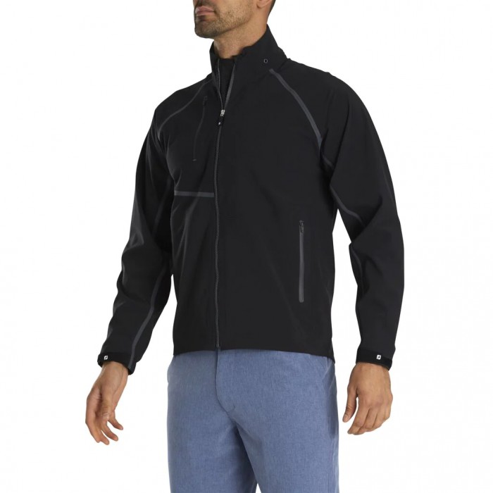 Chaquetas Footjoy HydroTour Rain Hombre Negras | ES4630875