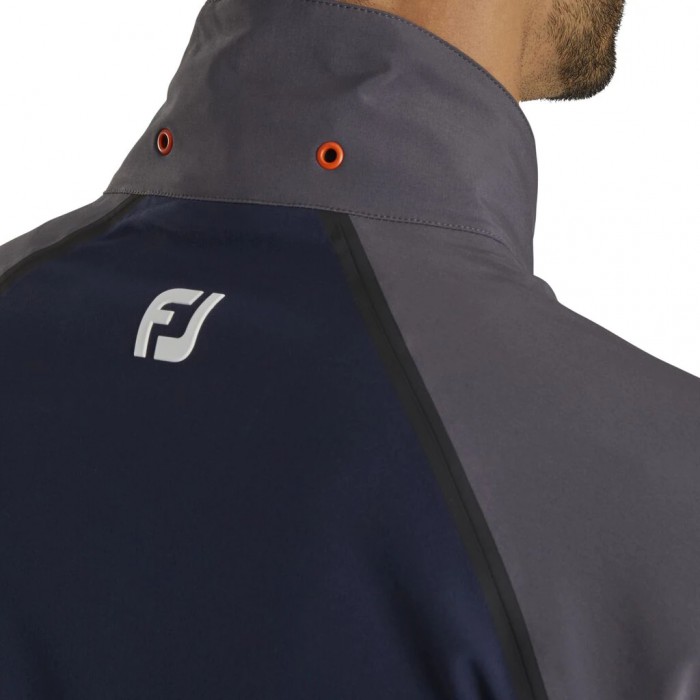 Chaquetas Footjoy HydroTour Rain Hombre Azul Marino Naranjas | ES9410837