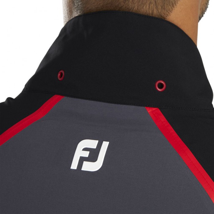 Chaquetas Footjoy HydroTour Rain Hombre Negras Rojas | ES9587063