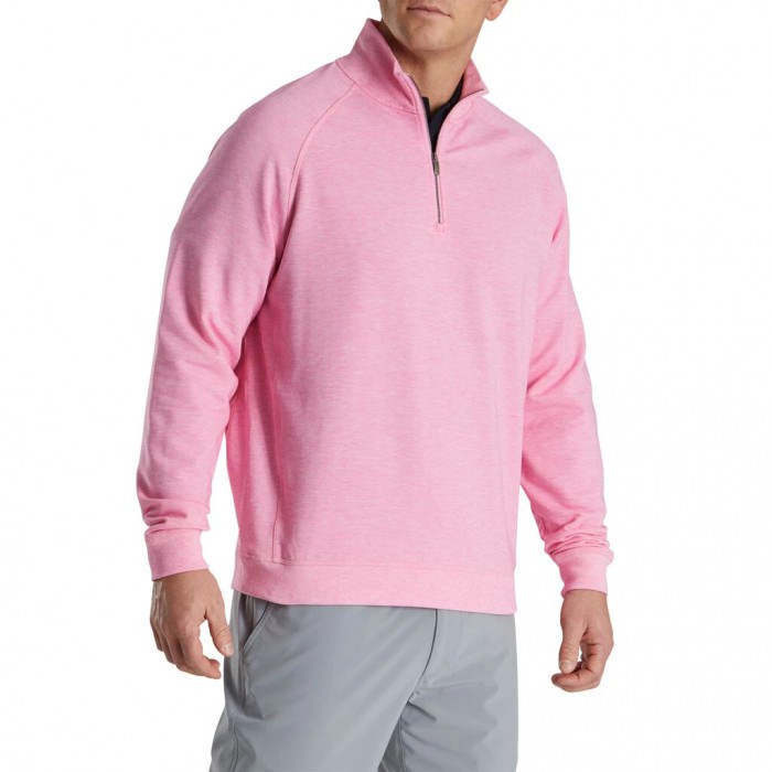 Chaquetas Footjoy Jersey Fleece Quarter-Zip Hombre Rosas | ES8532146