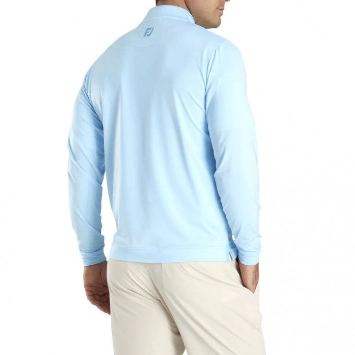 Chaquetas Footjoy Ligeros Quarter-Zip Hombre Azules Claro Blancas | ES1267530