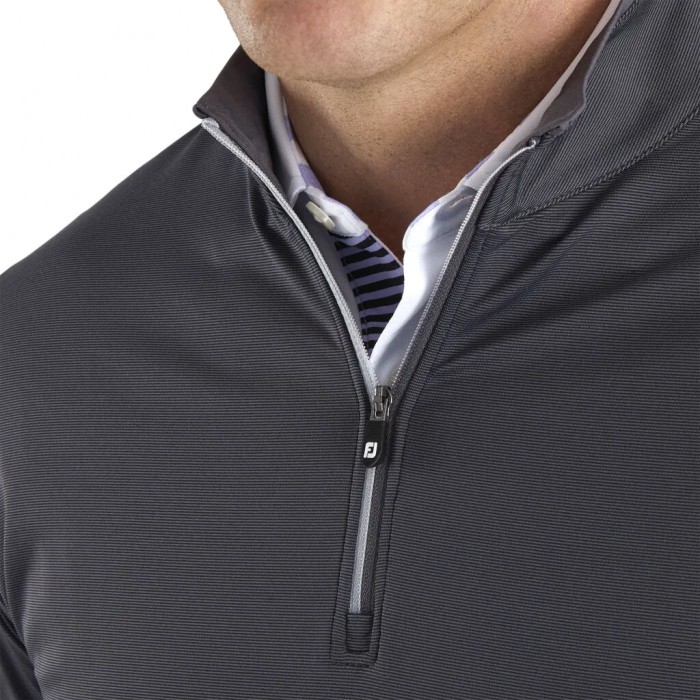 Chaquetas Footjoy Ligeros Quarter-Zip Hombre Negras | ES2195603