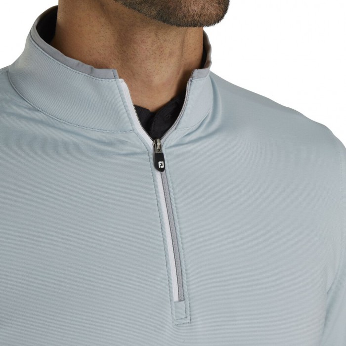 Chaquetas Footjoy Ligeros Quarter-Zip Hombre Gris Azules | ES5864103