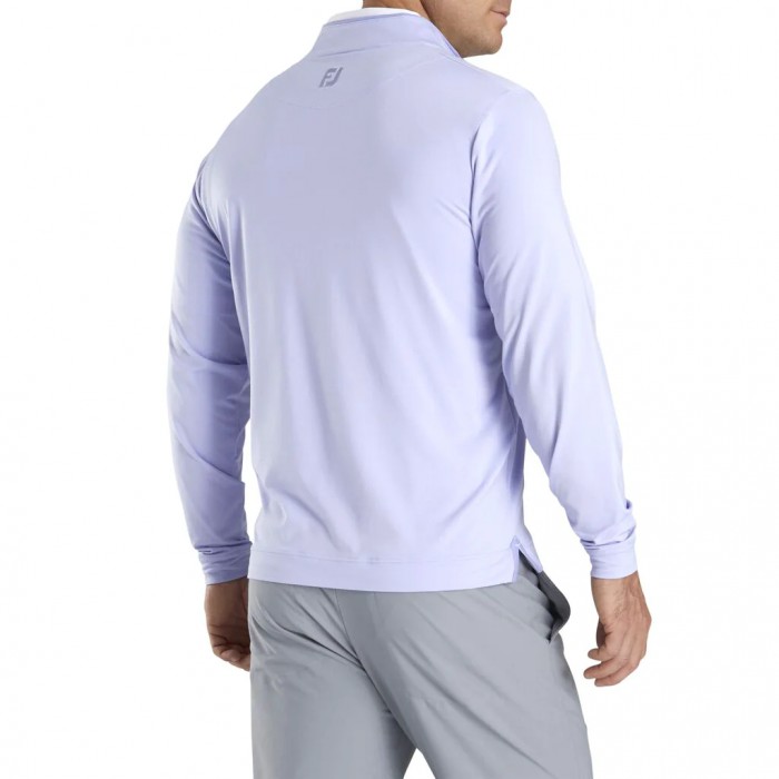 Chaquetas Footjoy Ligeros Quarter-Zip Hombre Lavanda Blancas | ES6794135