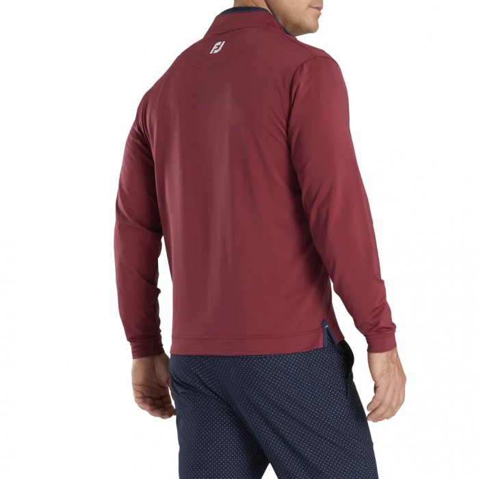 Chaquetas Footjoy Ligeros Quarter-Zip Hombre Rojas Azul Marino | ES8649175