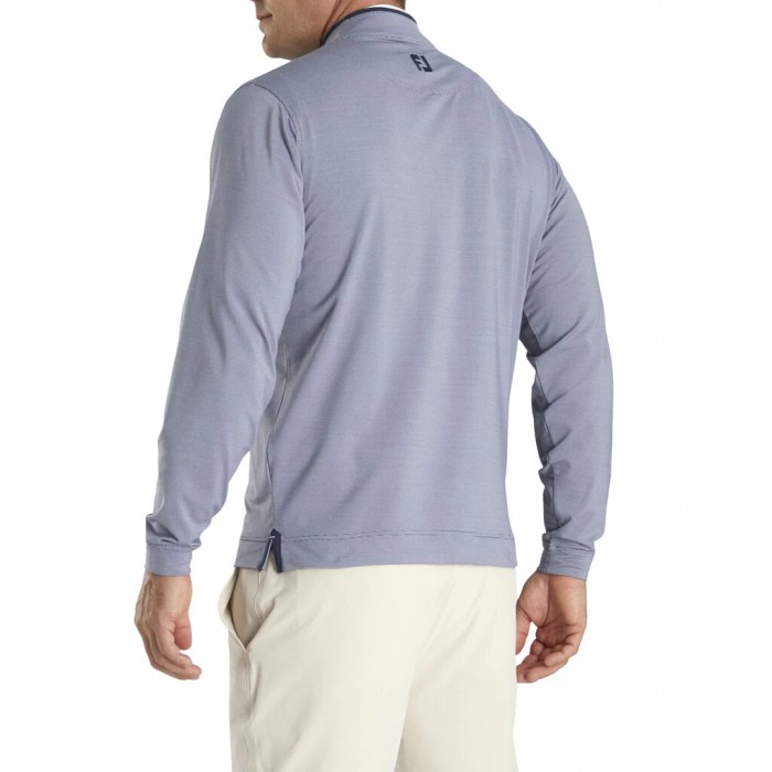 Chaquetas Footjoy Ligeros Quarter-Zip Hombre Azul Marino Blancas | ES8679425