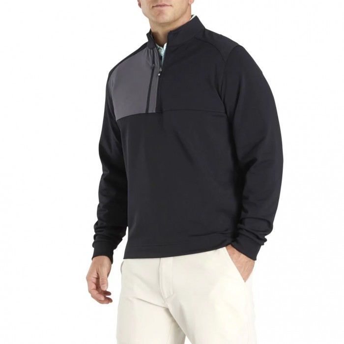 Chaquetas Footjoy Pique Deporte Mid-Layer Hombre Negras | ES1243957