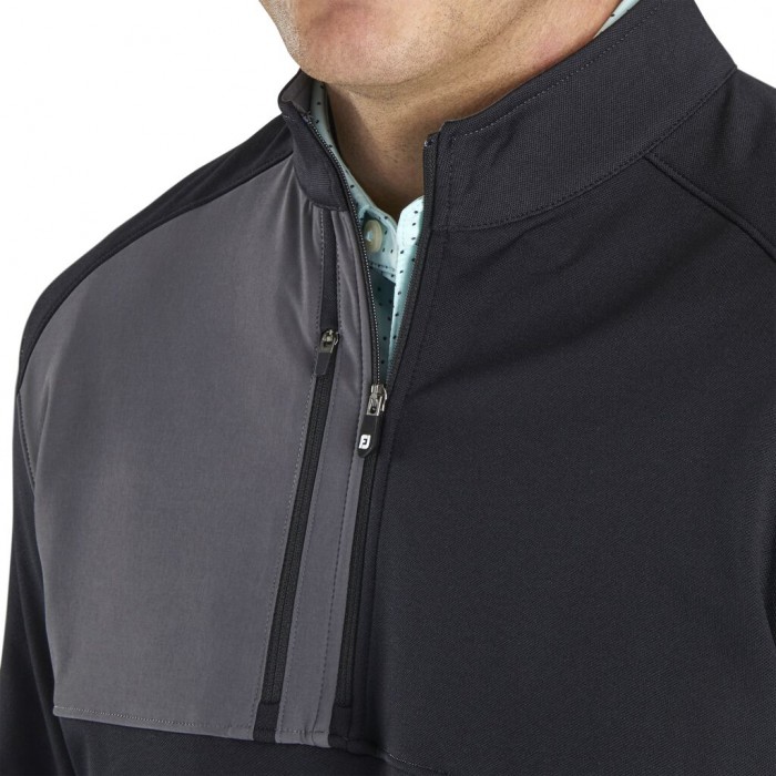 Chaquetas Footjoy Pique Deporte Mid-Layer Hombre Negras | ES1243957