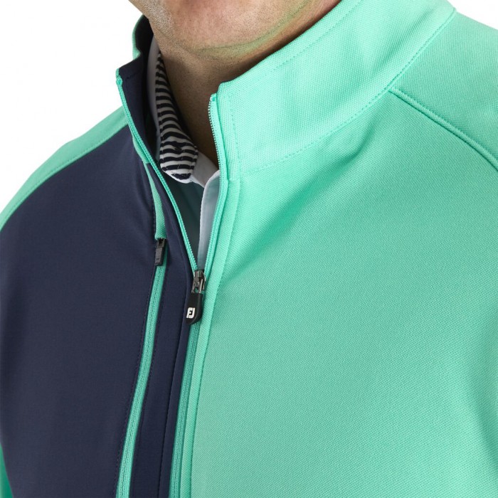 Chaquetas Footjoy Pique Deporte Mid-Layer Hombre Spearmint | ES9316758