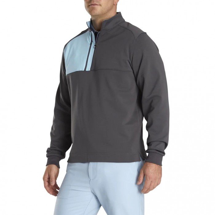 Chaquetas Footjoy Pique Deporte Mid-Layer Hombre Charcoal | ES9854607